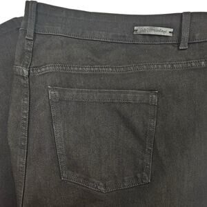 Soft Surroundings Ultimate Denim Straight Leg Jeans Black in Plus Size 22W